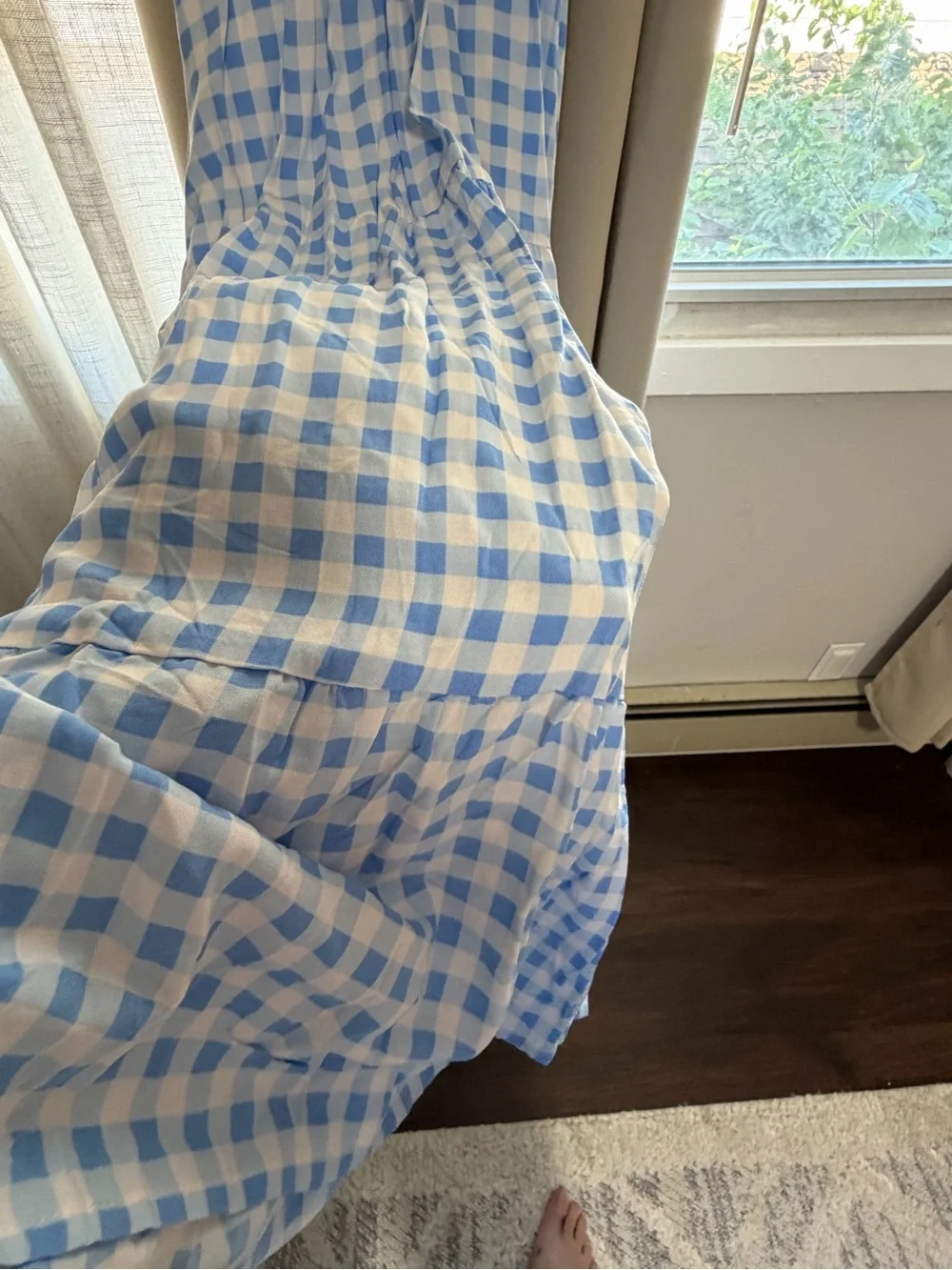 NWT | Zesica Gingham Halter Maxi Dress XL | Cottagecore